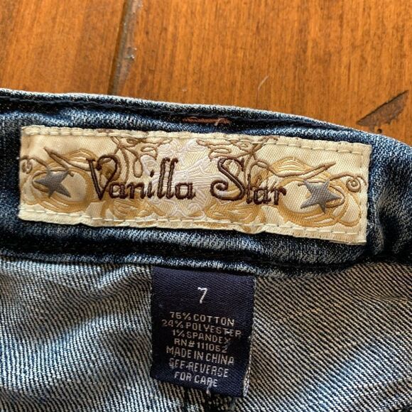 Vanilla Star Denim Shorts Tulip Pockets 7 - Picture 7 of 7